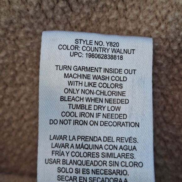 Champion Women's Fleece Pullover Comfortable Fit Hoodie Country Walnut sz Large - Picture 9 of 10